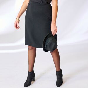 Blancheporte Rovná sukně z úpletu Milano černá 58