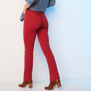 Blancheporte Rovné kalhoty s pružným pasem třešňová 48