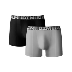 Blancheporte Sada 2 dlouhých boxerek 3D Flex Air černá+šedá M