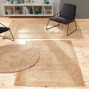 Blancheporte Obdélníkový jutový koberec béžová 120x180cm