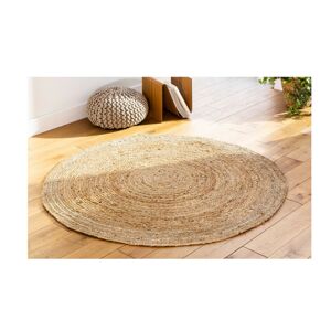 Blancheporte Kulatý jutový koberec béžová pr. 120 cm
