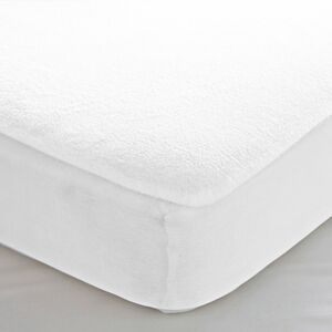 Blancheporte Meltonová absorpční ochrana matrace z recyklované bavlny, hloubka rohů 29 cm bílá 90x190cm