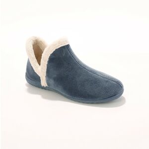 Blancheporte Domácí sametová obuv s hřejivou podšívkou modrá 41