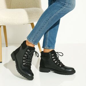 Blancheporte Kotníkové boty ze 2 materiálů, ve sportovním stylu černá 37