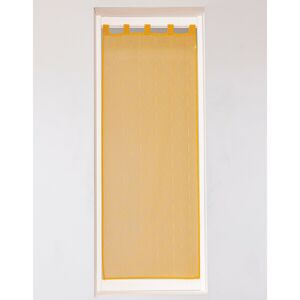 Blancheporte Rovná vitrážová záclona se saténovou stuhou hořčicová 60x160cm
