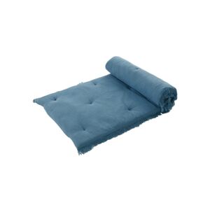 Blancheporte Dlouhý polštář na pohovku z bavlněné gázoviny modrá 180x65x3cm