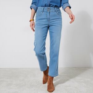Blancheporte Rovné zkrácené džíny sepraná modrá 50