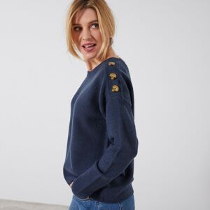Blancheporte Jednobarevný pulovr z recyklovaného polyesteru (1) nám. modrá 50