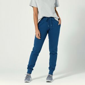 Blancheporte Meltonové jogging kalhoty modrá džínová 54