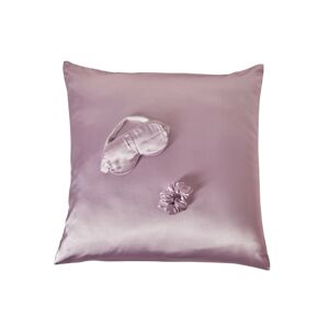 Blancheporte Saténová dárková sada na spaní (maska na spaní + povlak na polštář + gumička do lila uni