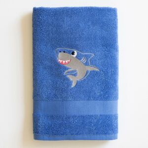 Blancheporte Dětská froté kolekce s výšivkou žraloka, bavlna 380g/m2 tmavě modrá ručník 50x100cm+ žínka